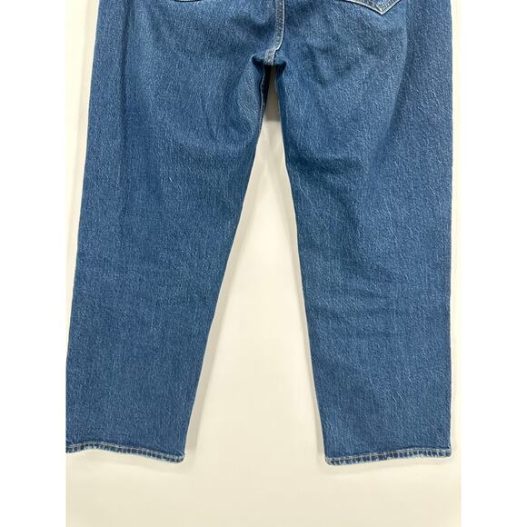 Abercrombie & Fitch The Vintage Straight Leg Jeans High Rise Dark Blue, 29 Short - Picture 10 of 11